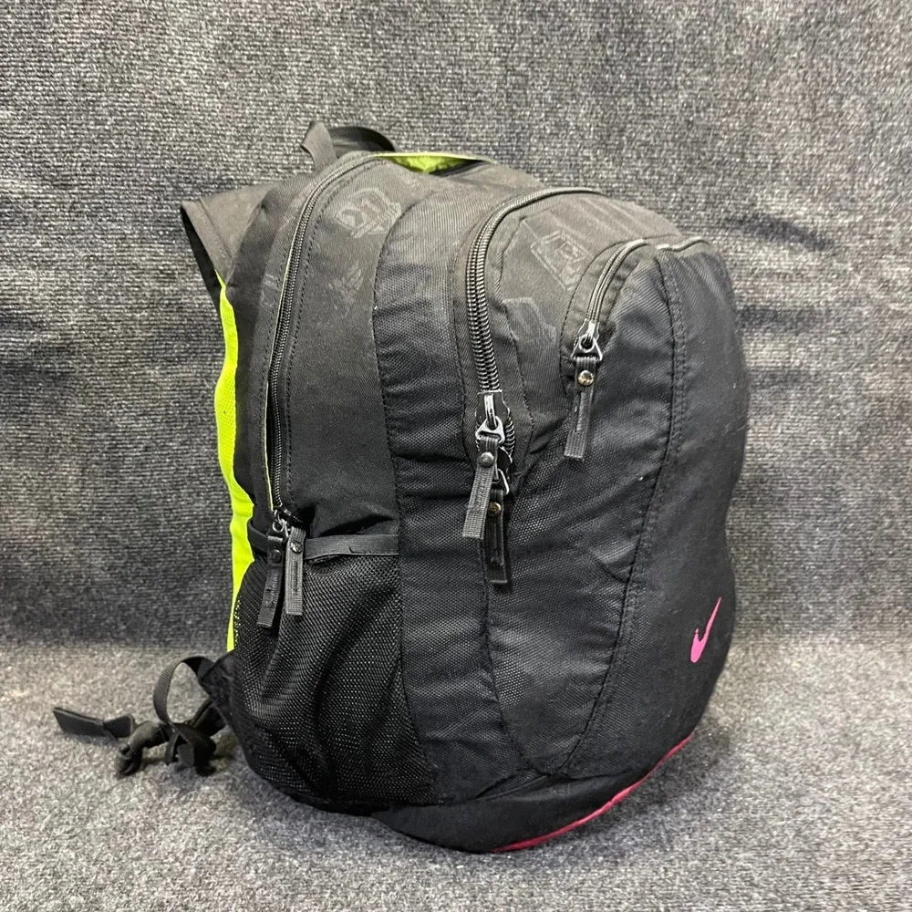 Nike BA4325-068 Black‎ Neon Pink Brasilia Training Backpack Athletic School Bag